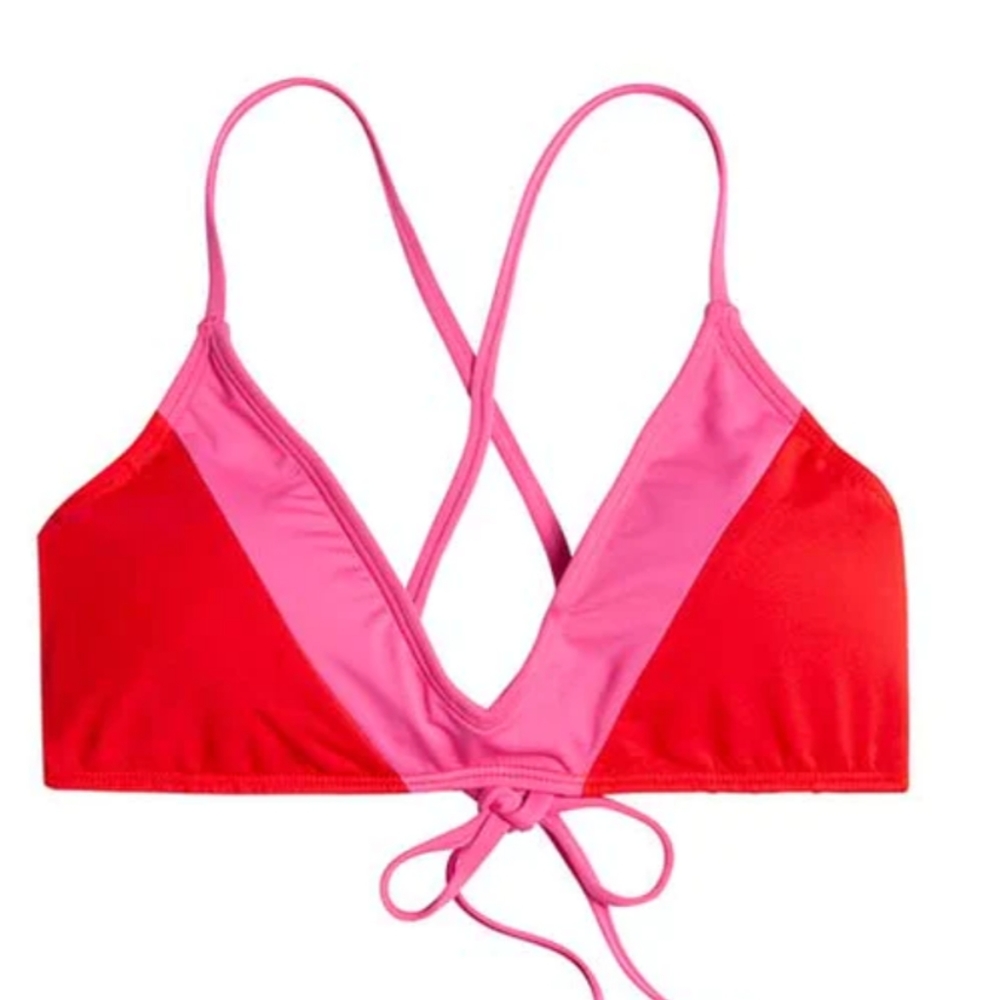 Carve Designs Tamarindo Swim Bikini Top NWT Medium Red Fuschia